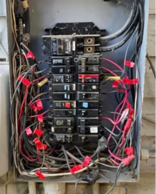 Panel replacement by CFW Electric, before