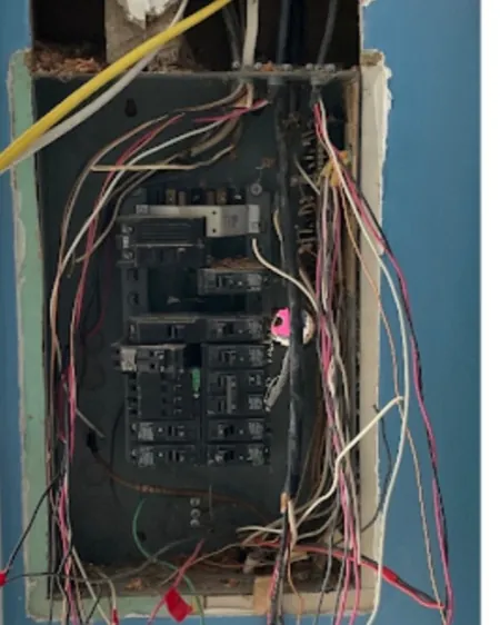Panel and service upgrades, before