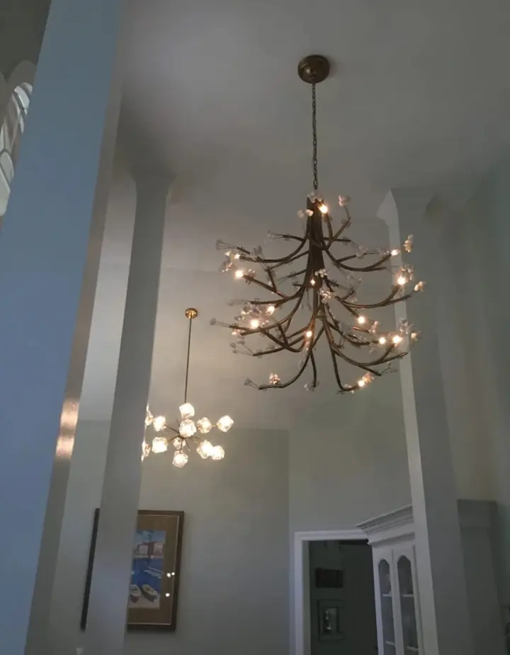 Dining room and foyer chandeliers, photo 5